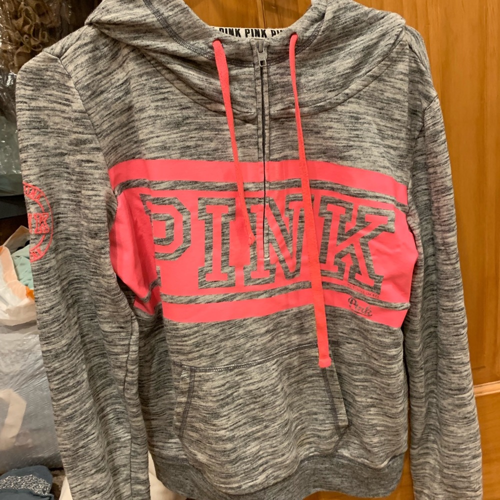 PINK quarter zip hoodie